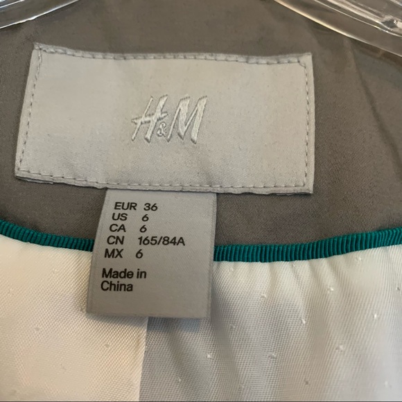 H&M Ladies Grey Blazer Jacket size 6 - Picture 7 of 9